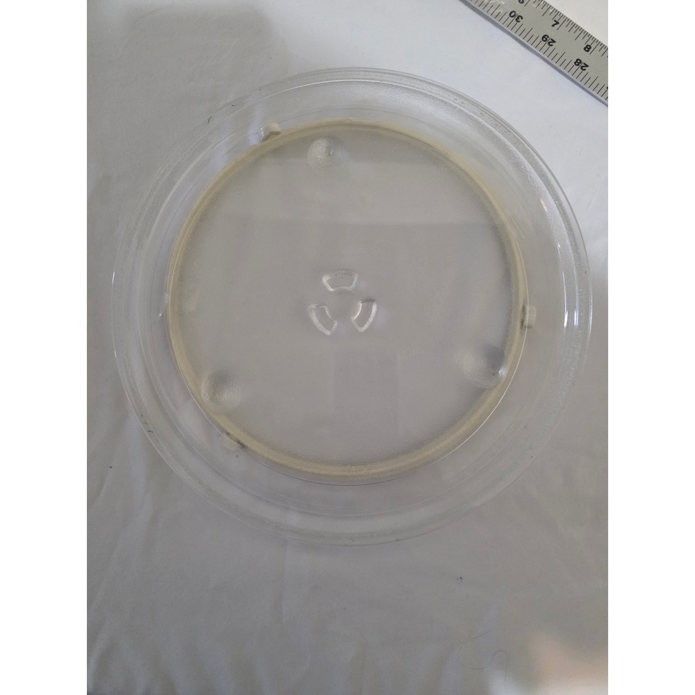 Microwave Glass Turntable Plate 11.25 Inch 3-Part Center Drive Replacement Tray
